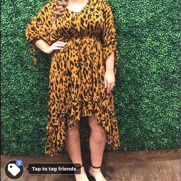 Leopard Hi/low dress. - Picture 1 of 1